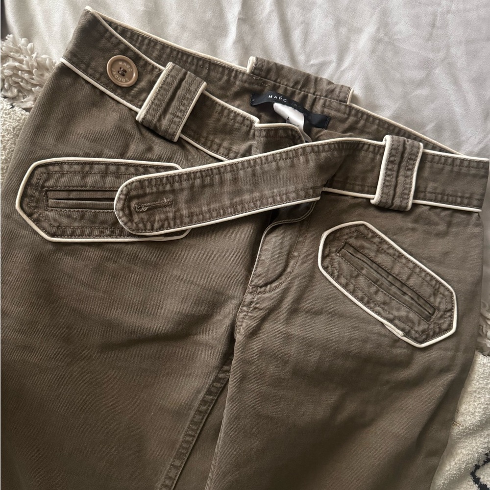 Marc Jacob’s Brown Pants with White Trim